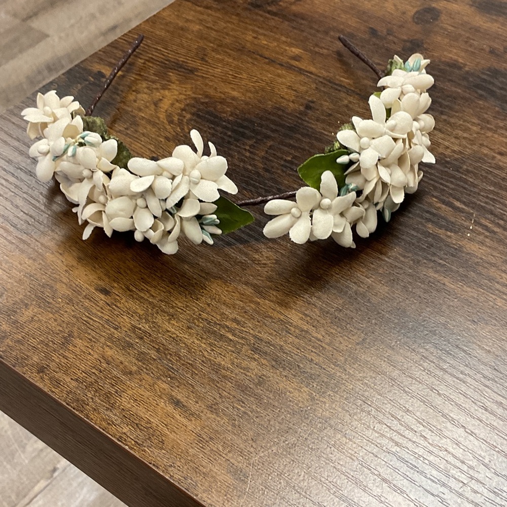 Floral Headband with Cream Flowers